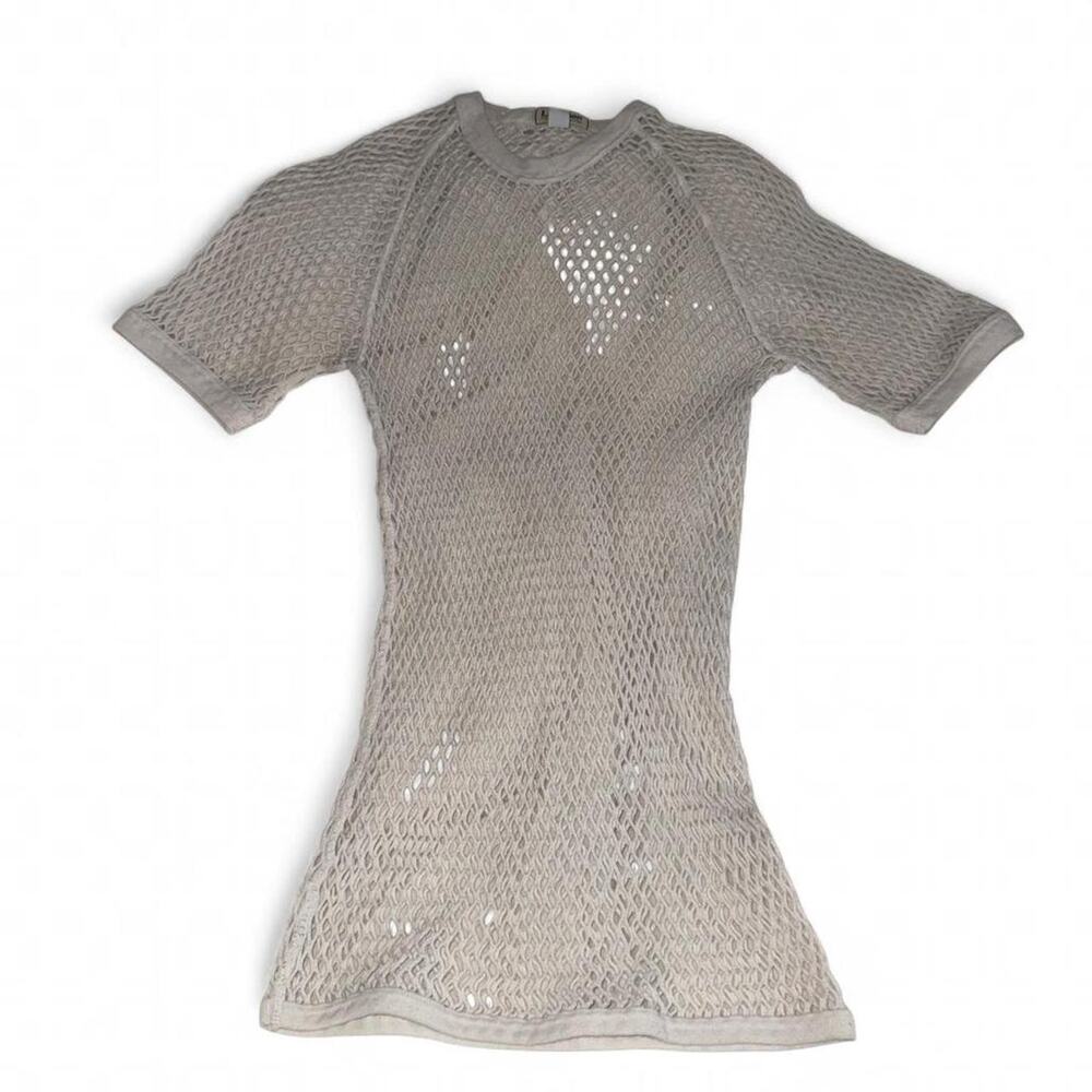 Vintage L.L. Bean Fishnet Mesh Top Gorpcore Coastal Grunge Festival Layer Mens S